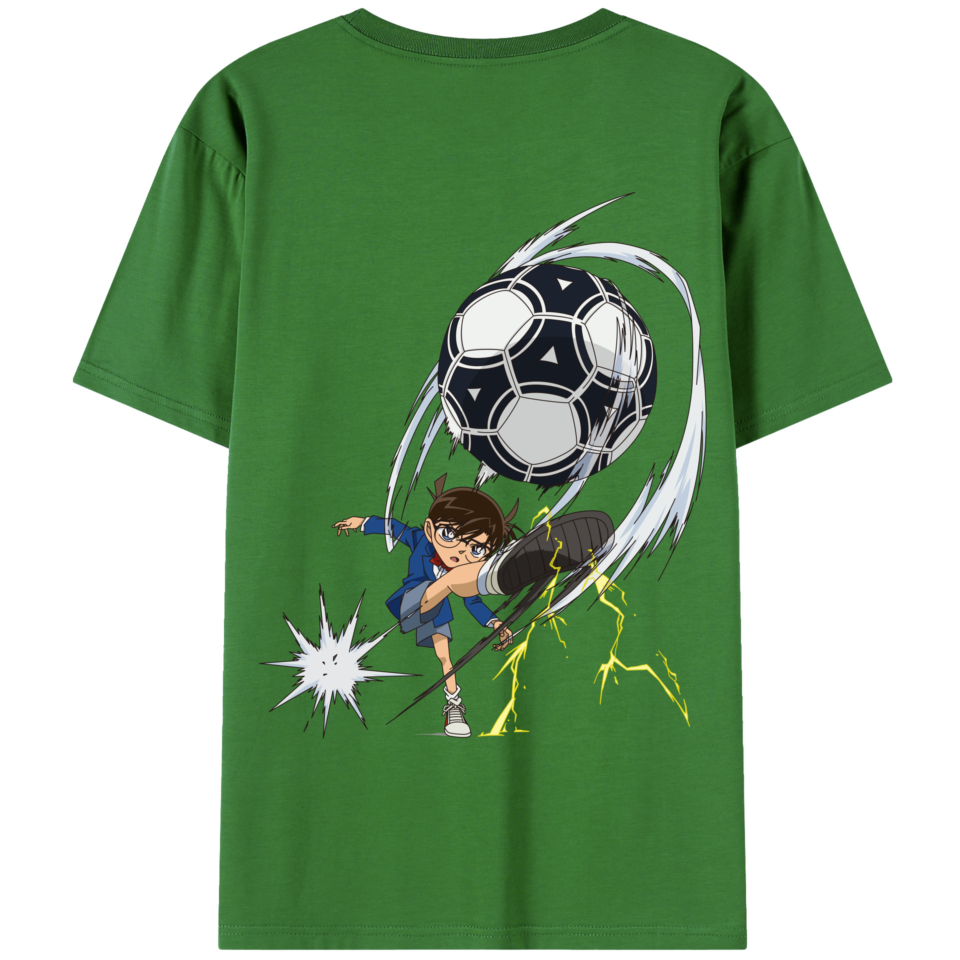 （画像用） 名探偵コナン 江戸川 コナン Detective Conan Conan Edogawa レディース半袖Tシャツ(バックプリント)